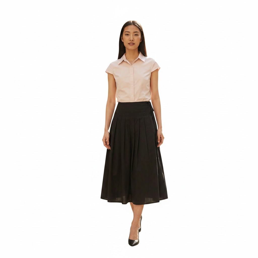 Kavena Pleated Full Skirt