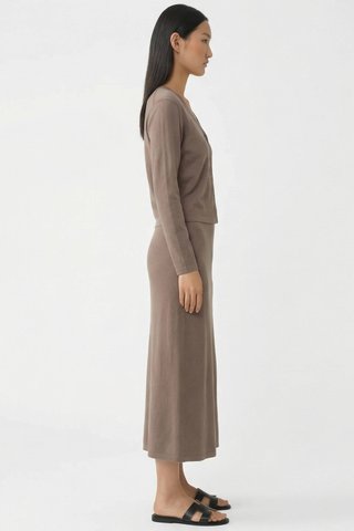 Ferlene High-Rise A-line Knit Skirt