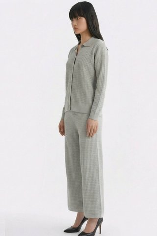 Quirelle Waffle-Knit Top