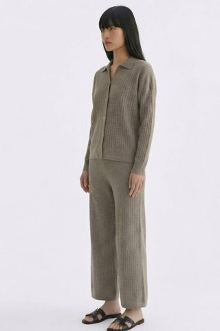 Quirelle Waffle-Knit Top