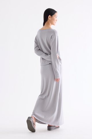 Ferlene High-Rise A-line Knit Skirt