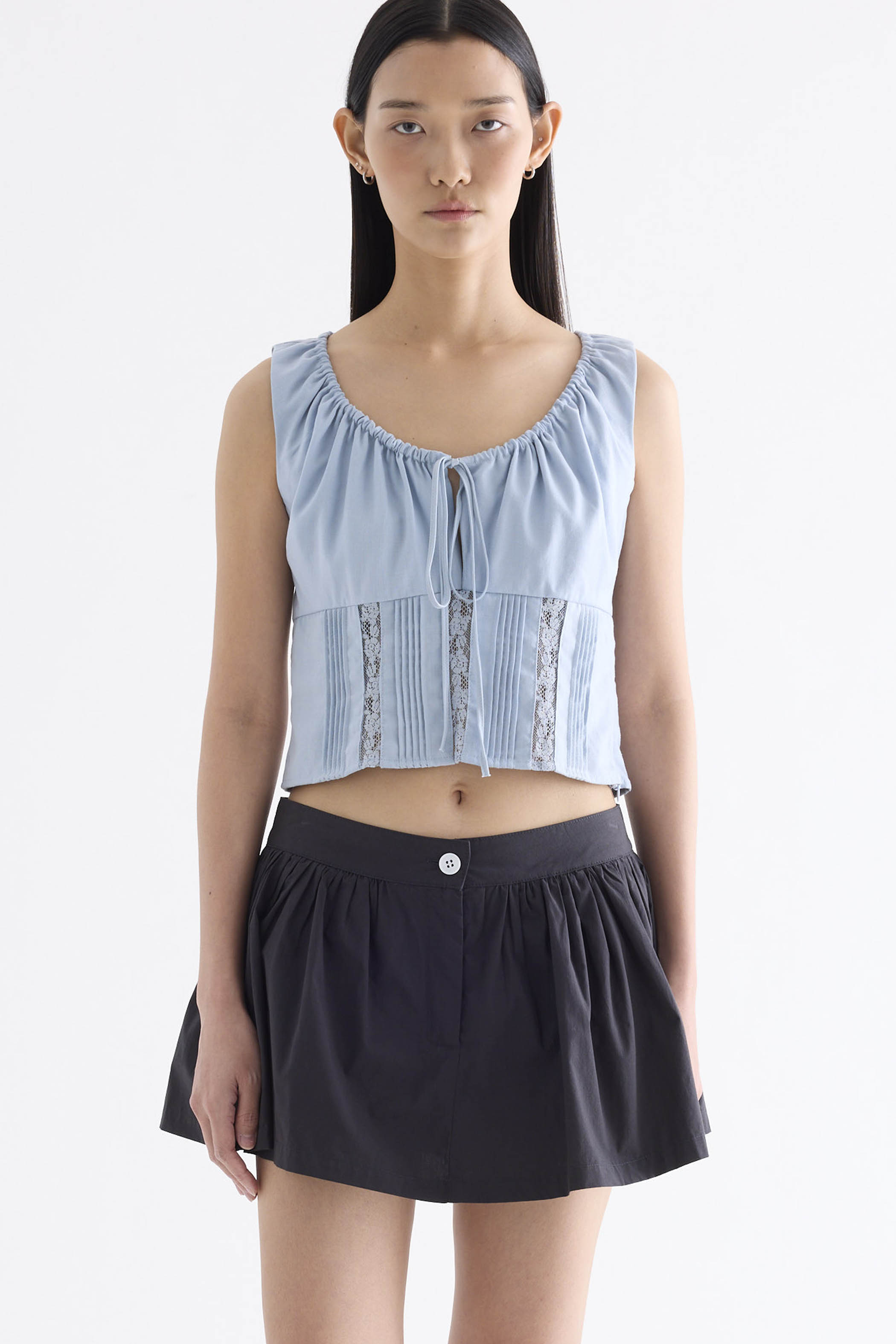 Debrie Lace Panel Top