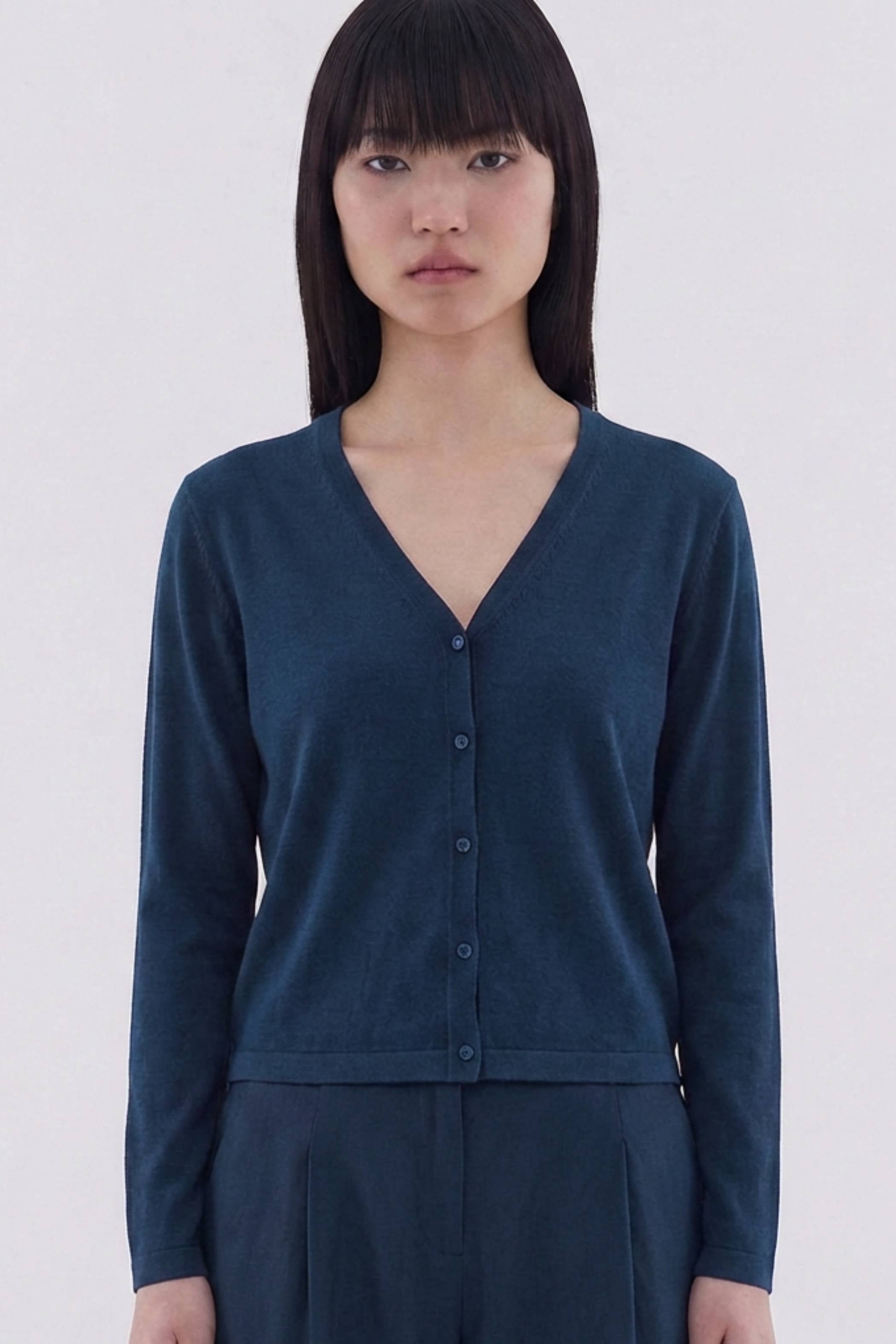 Tamera Button-Down Knit Top