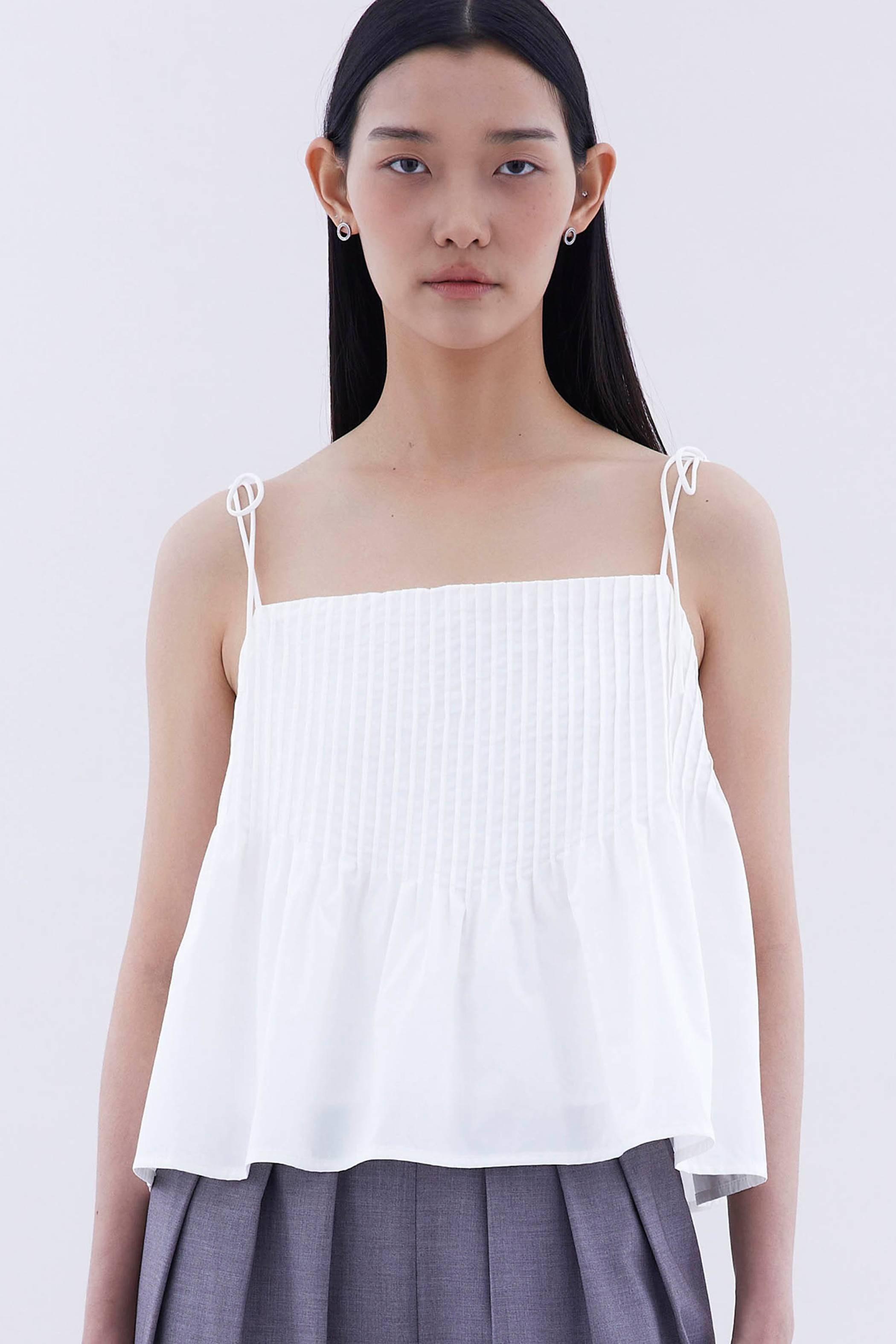 Brenella Pin-tuck Top