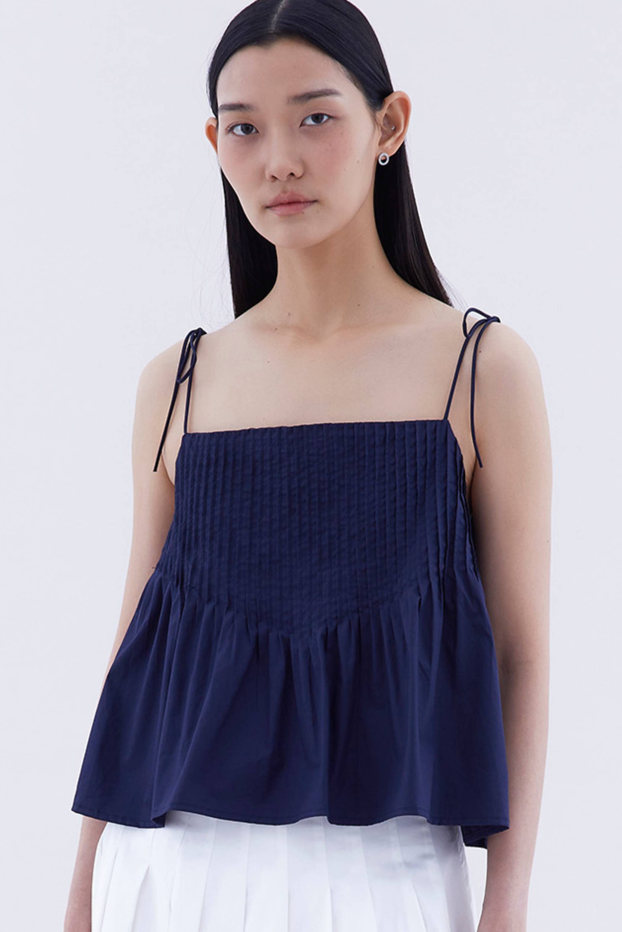 Brenella Pin-tuck Top