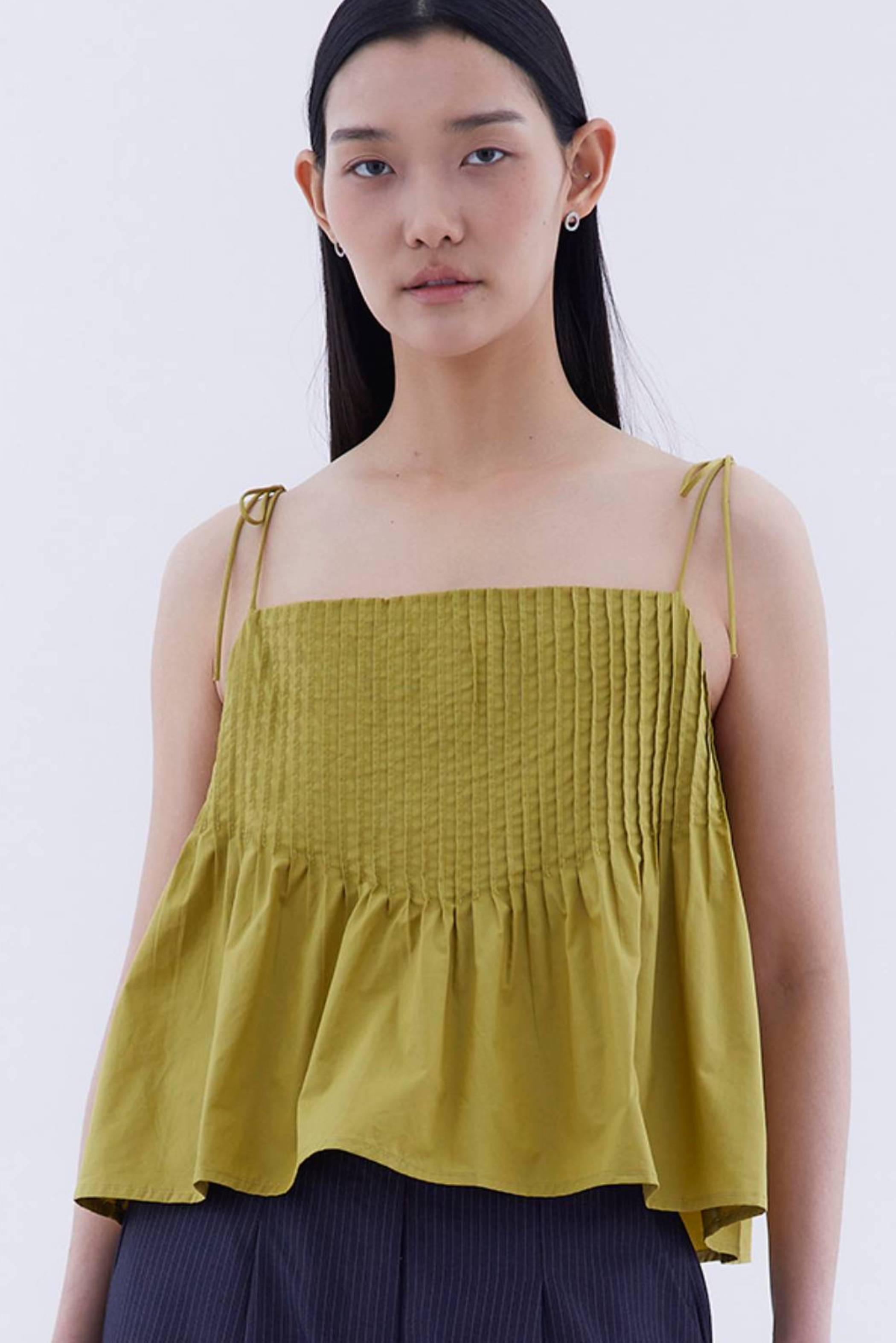 Brenella Pin-tuck Top