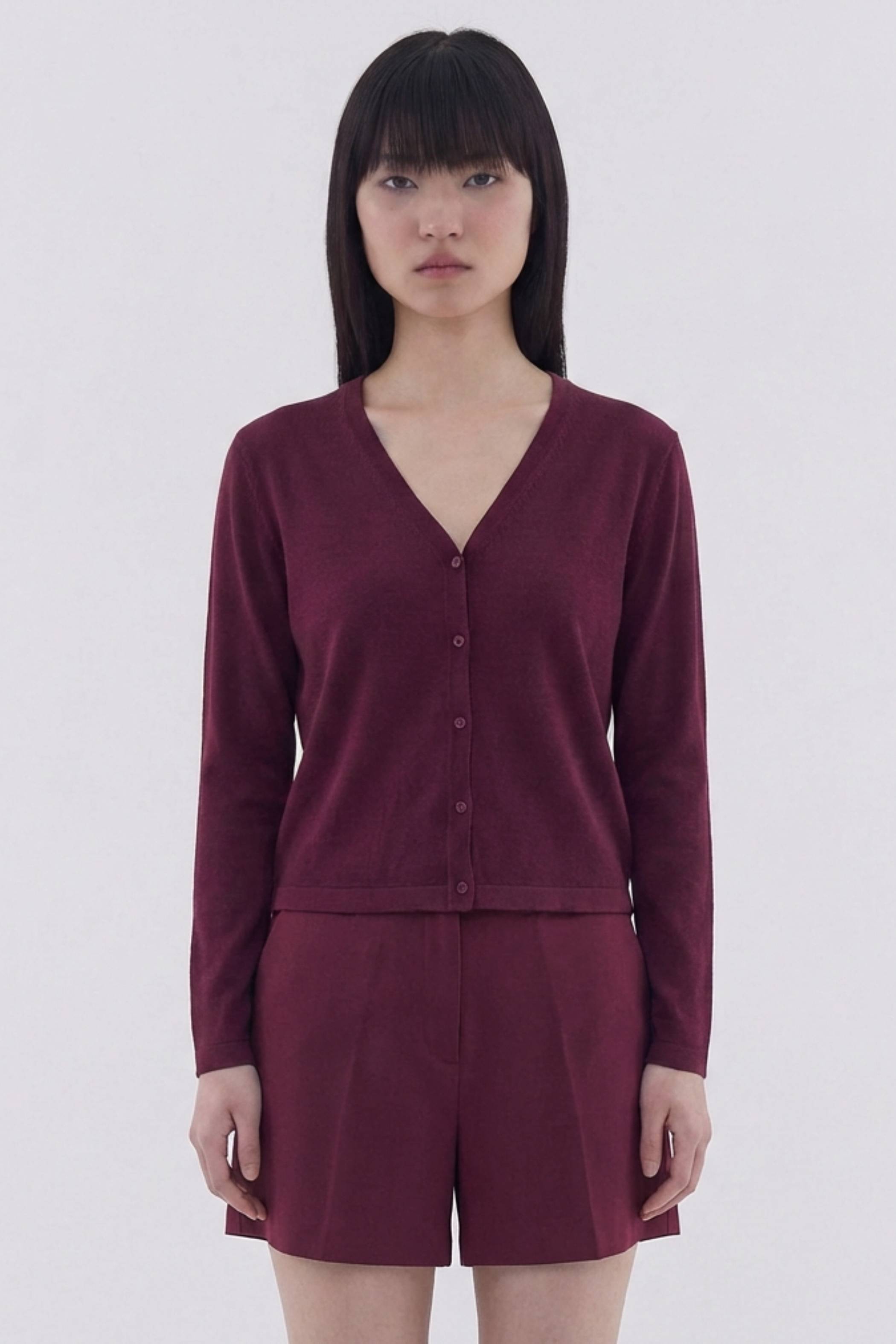 Tamera Button-Down Knit Top