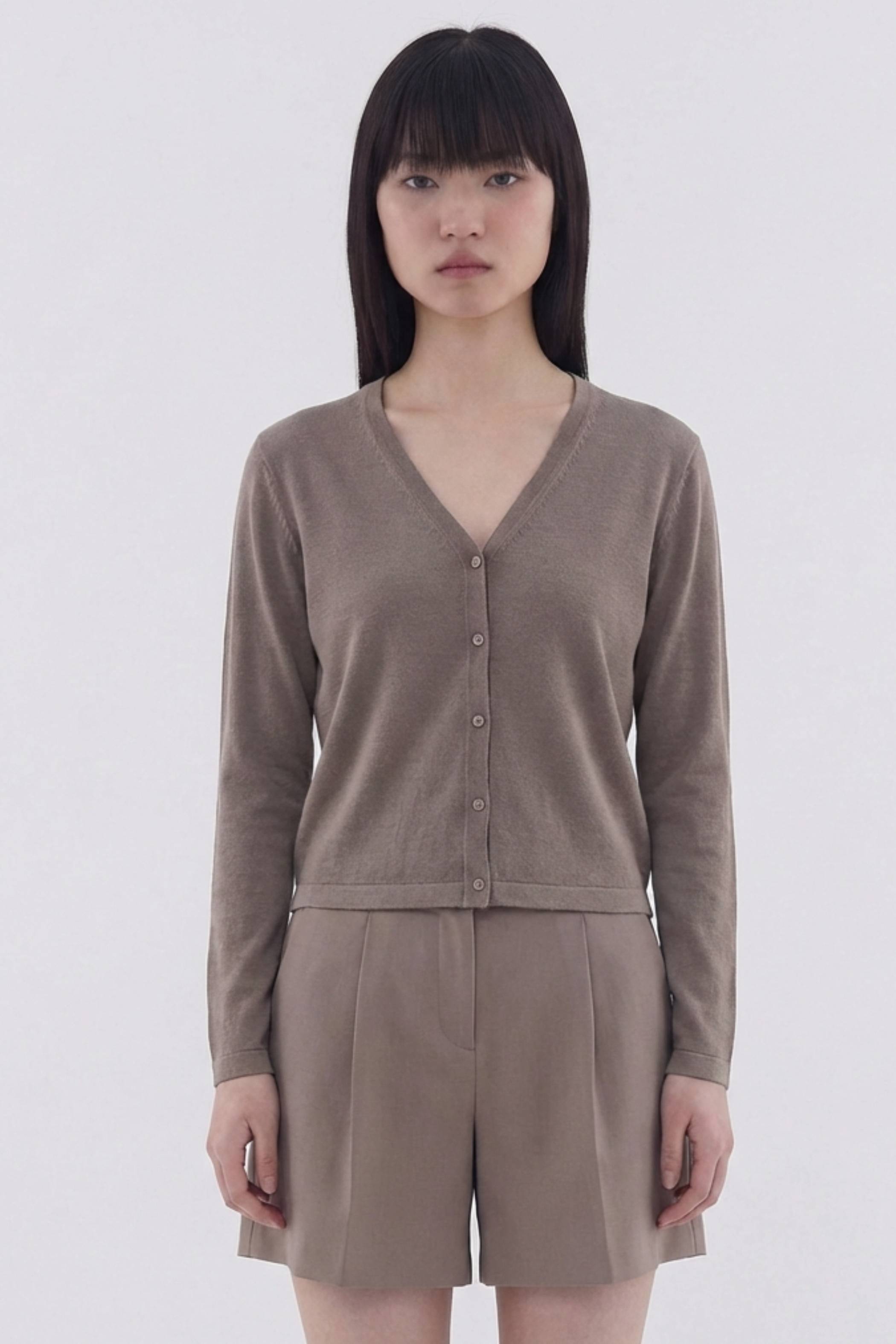 Tamera Button-Down Knit Top