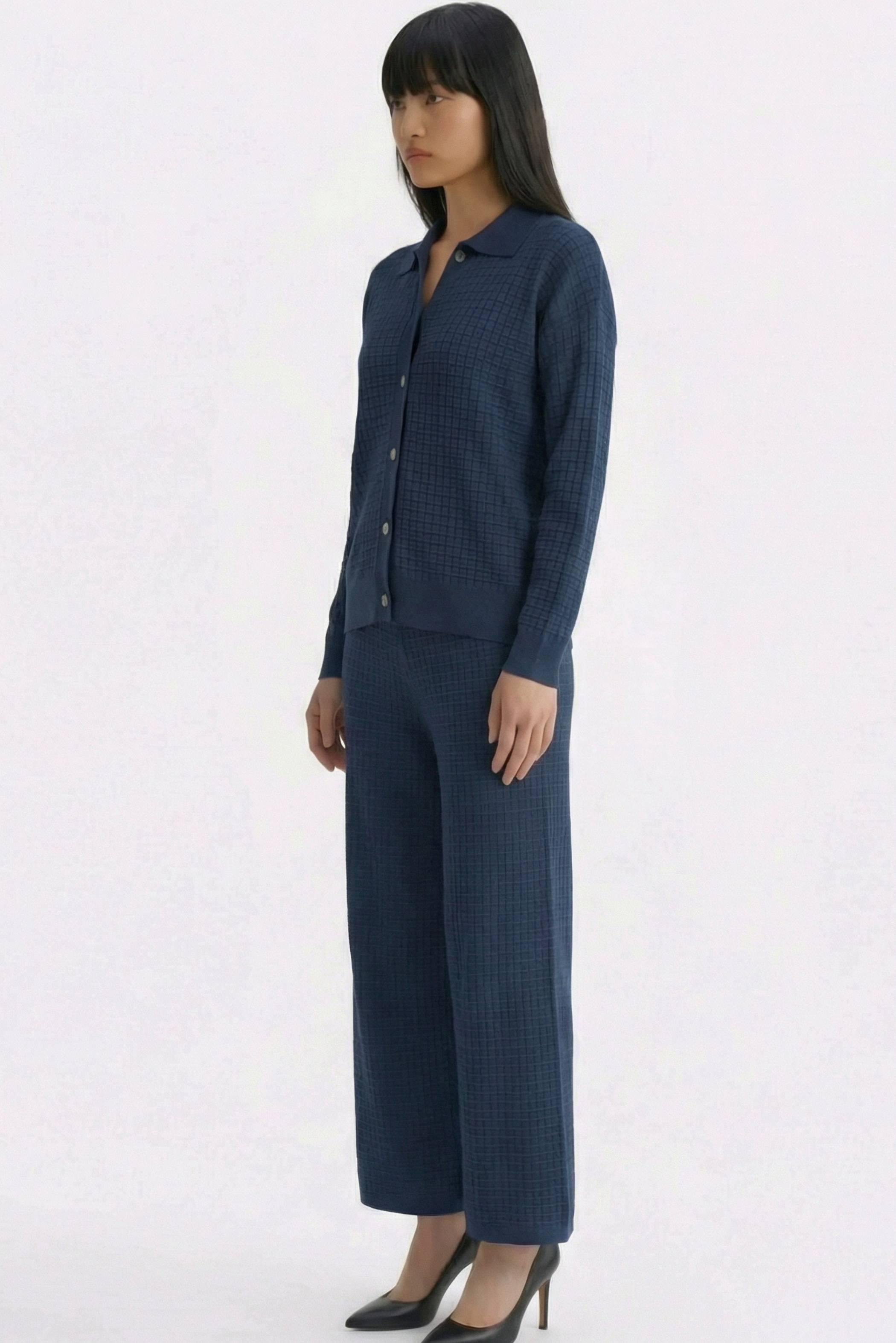 Quirelle Waffle-Knit Top