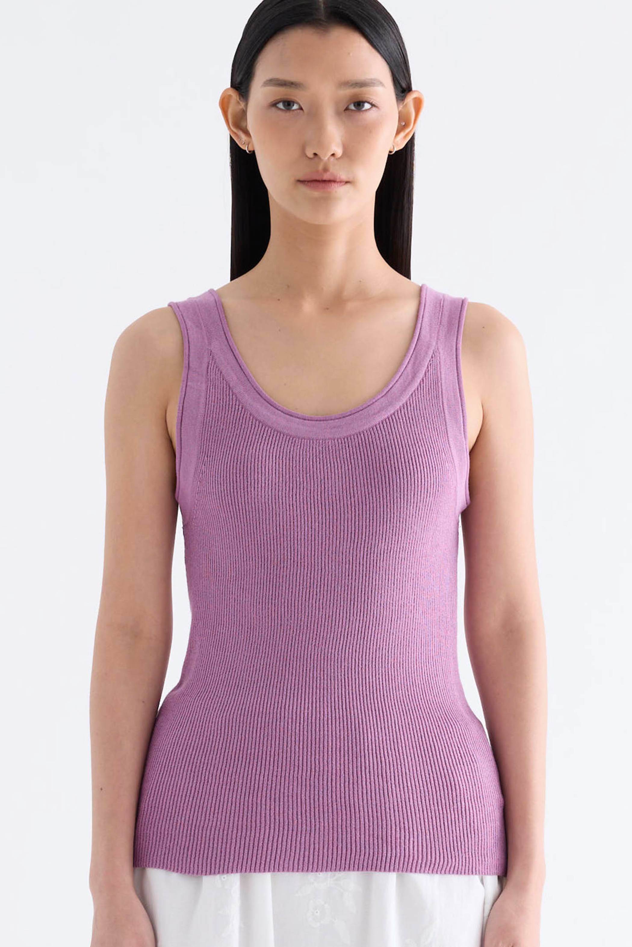 Kanery Scoop-Neck Rib Tank