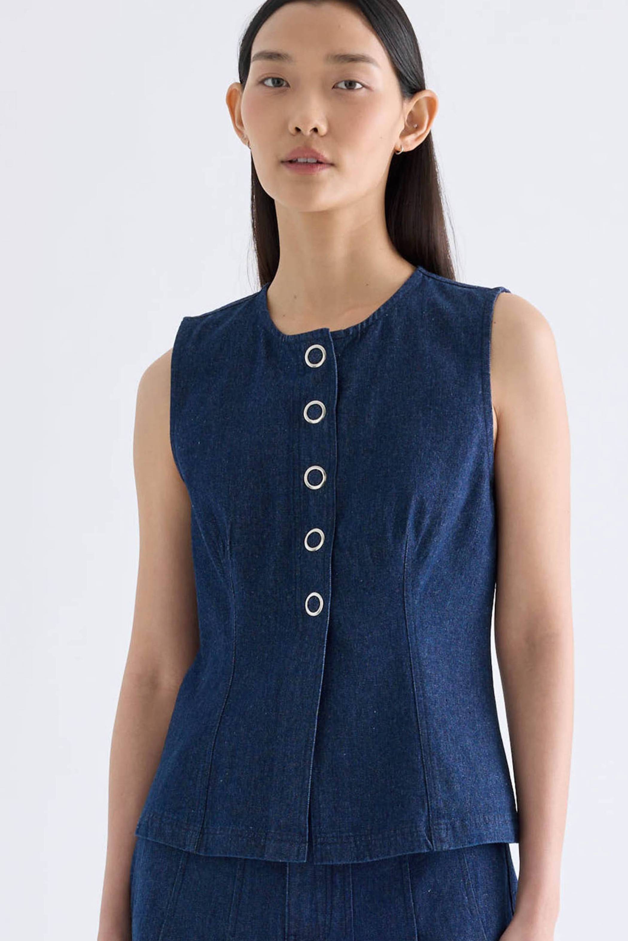 Laroux Snap Button Top