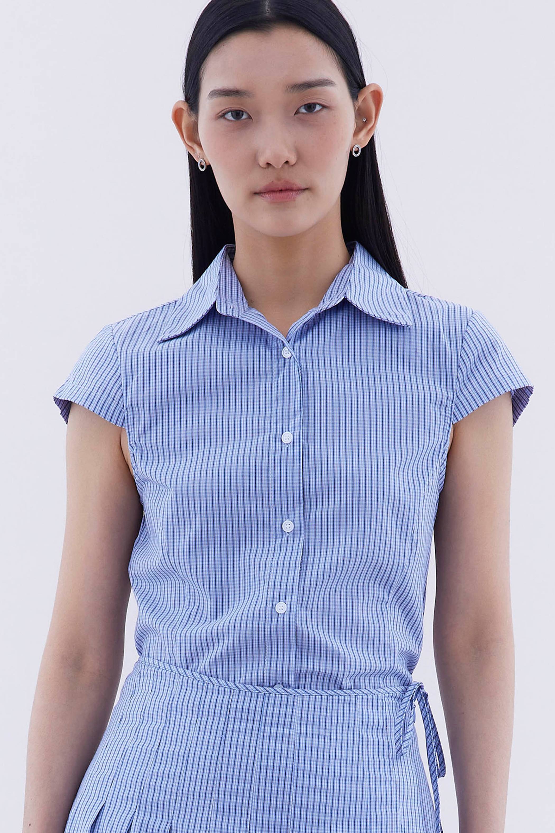 Loona Cap Sleeve Fitted Shirt