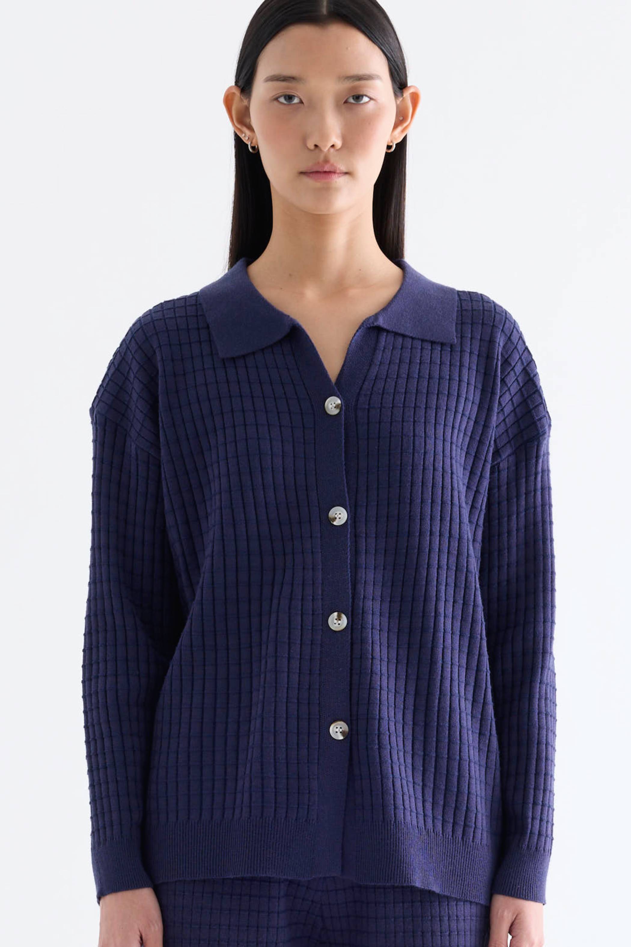 Quirelle Waffle-Knit Top