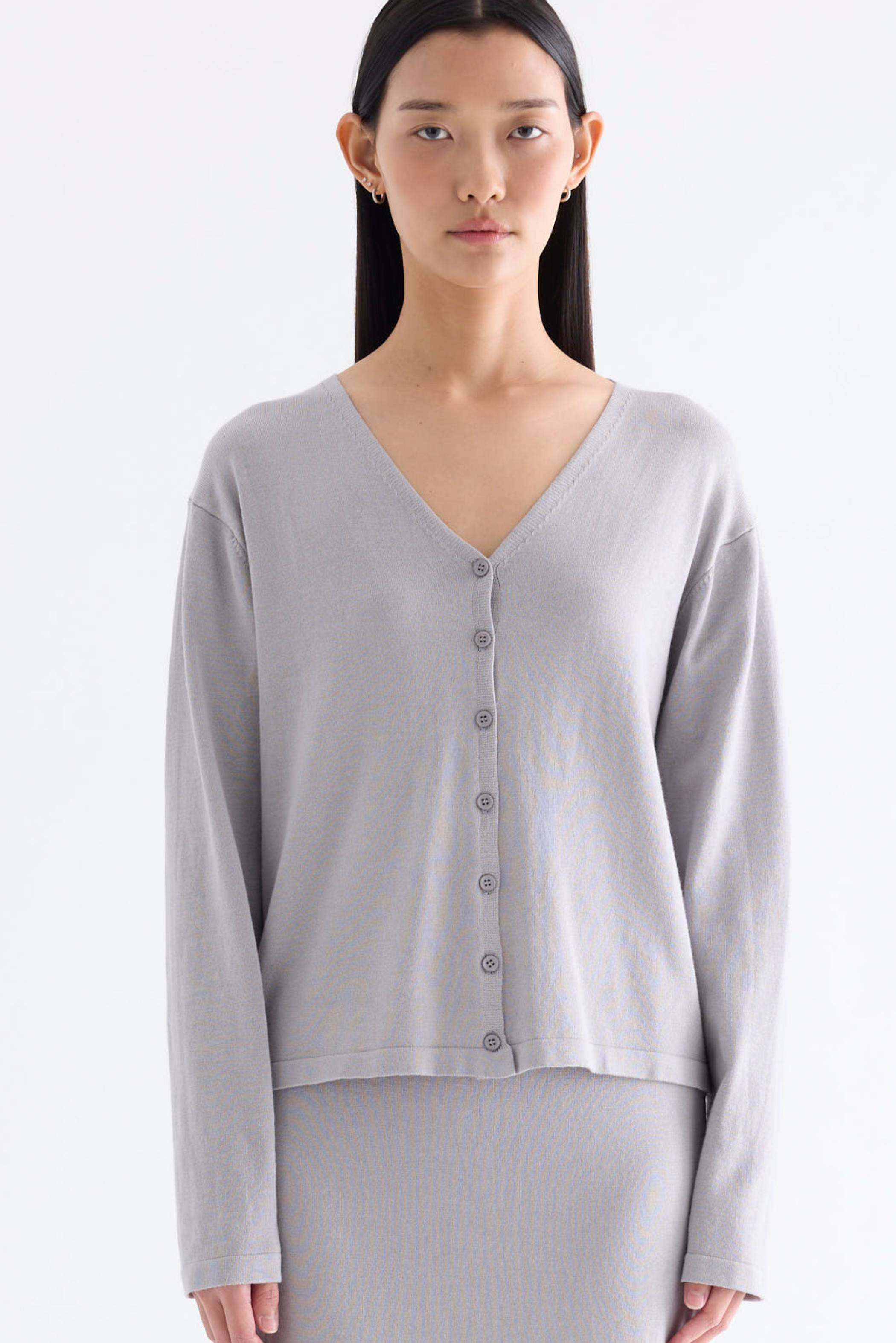 Tamera Button-Down Knit Top