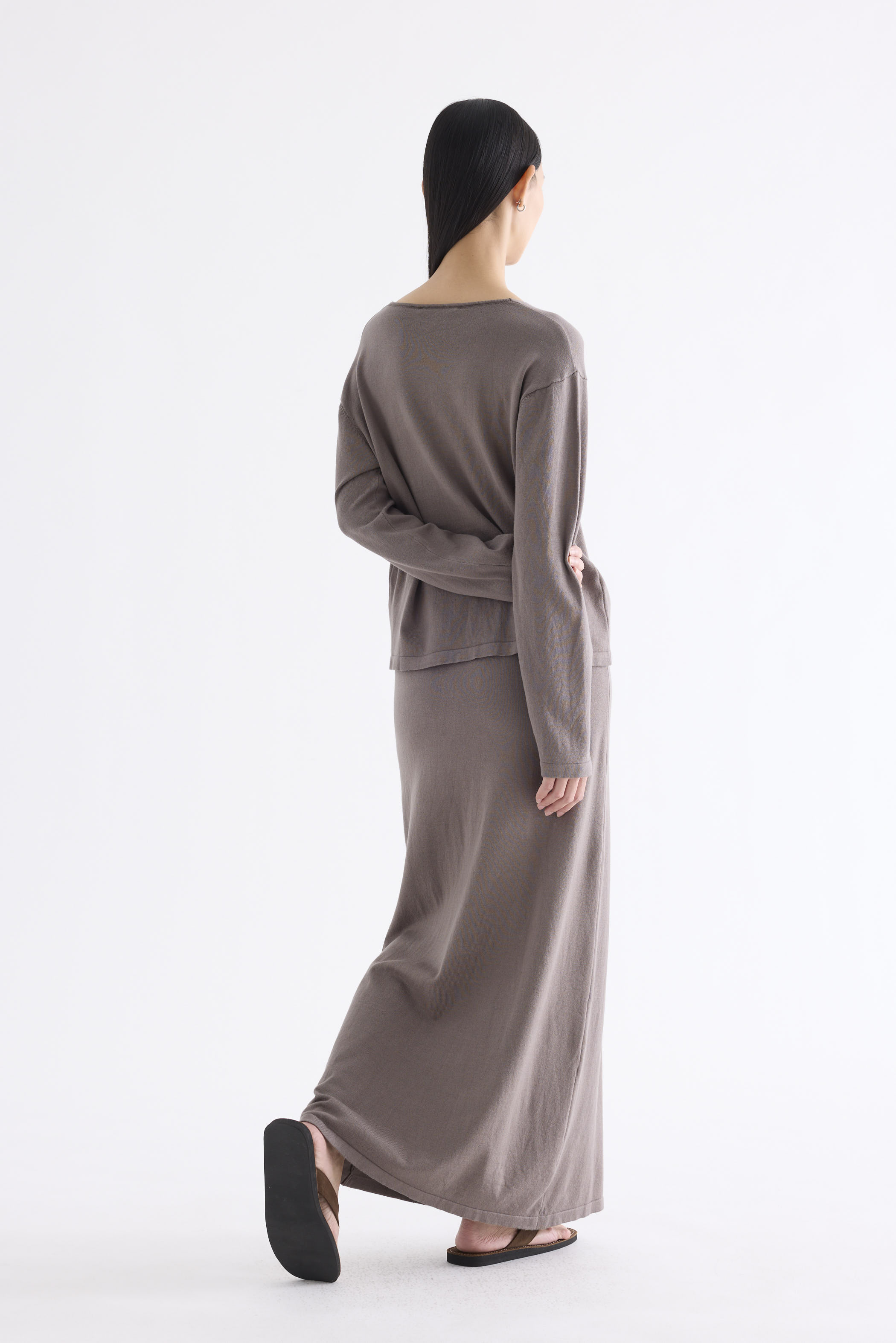 Ferlene High-Rise A-line Knit Skirt