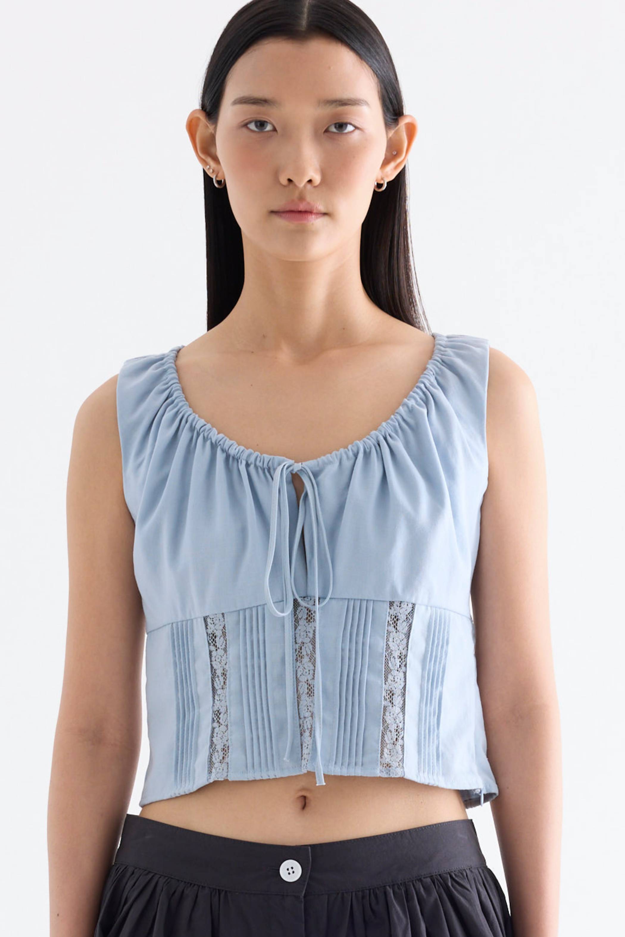 Debrie Lace Panel Top