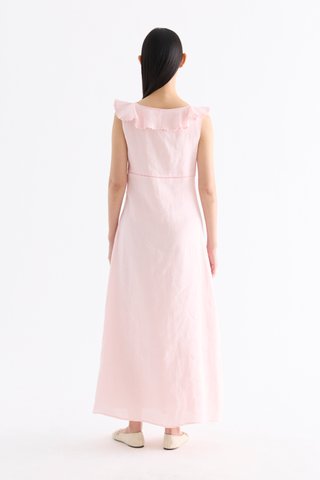 Zenrelda Ruffle-Collar Bustier Dress