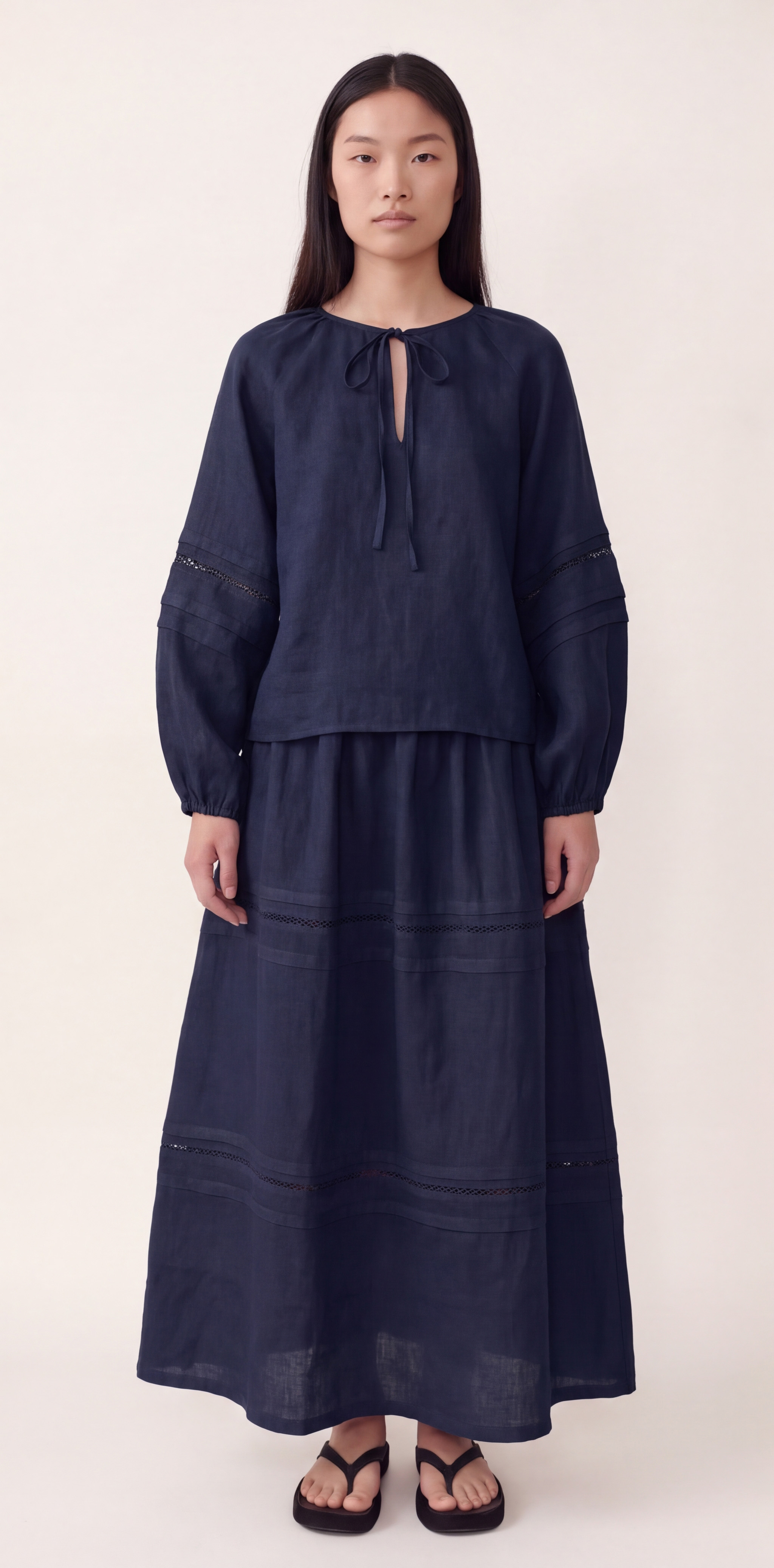 Lestelle High-Rise Maxi Skirt