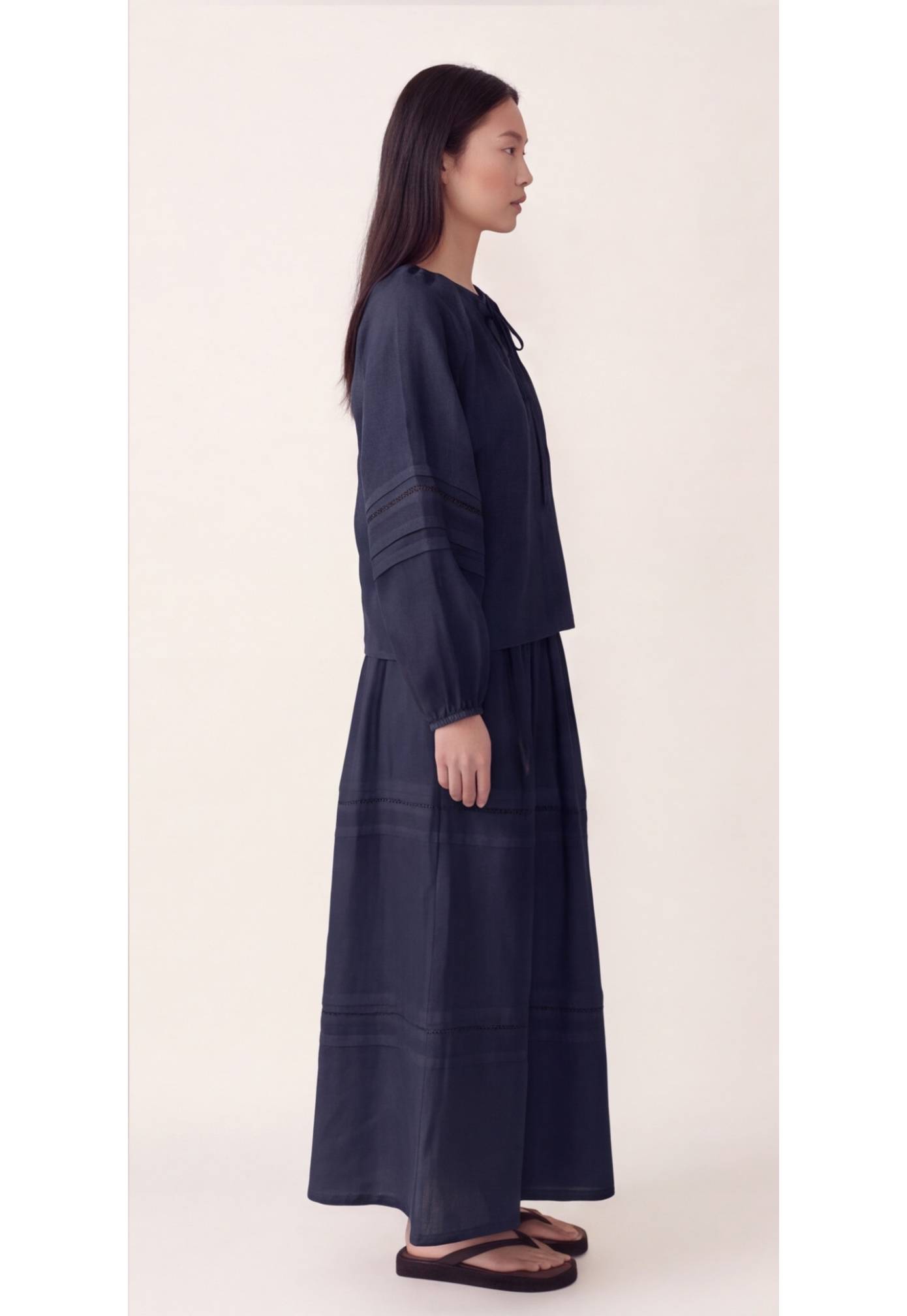 Lestelle High-Rise Maxi Skirt