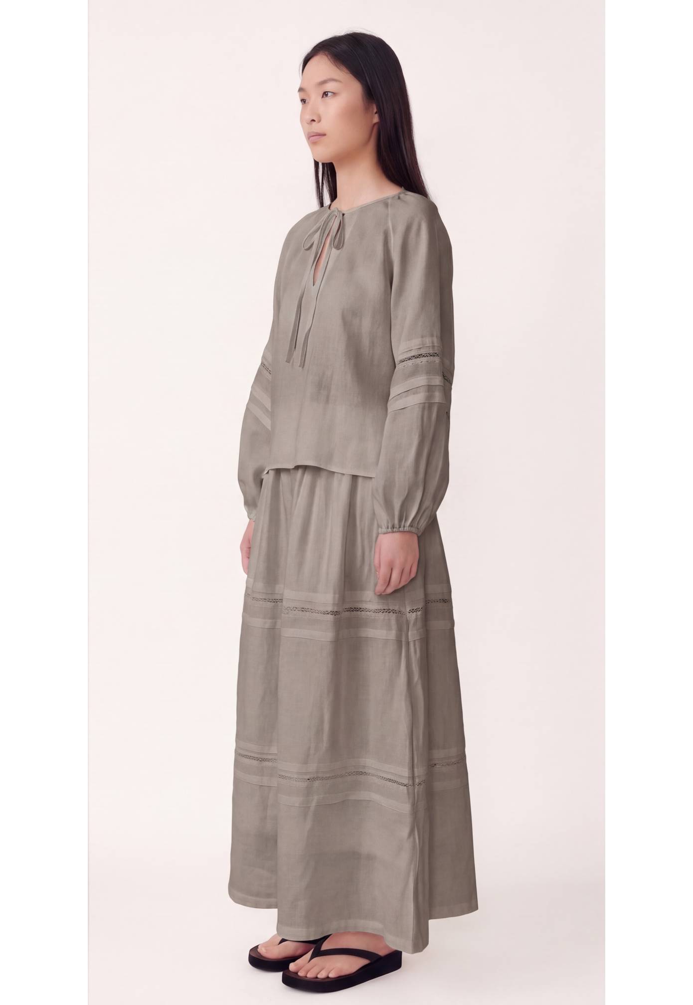 Lestelle High-Rise Maxi Skirt