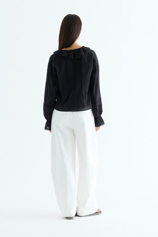 Trista Ruffle Neck Shirt