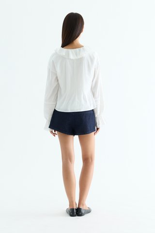 Trista Ruffle Neck Shirt