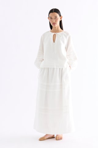 Karmella Keyhole Blouse