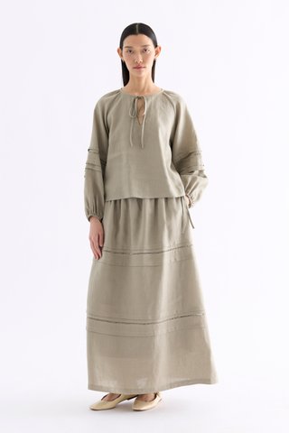 Karmella Keyhole Blouse