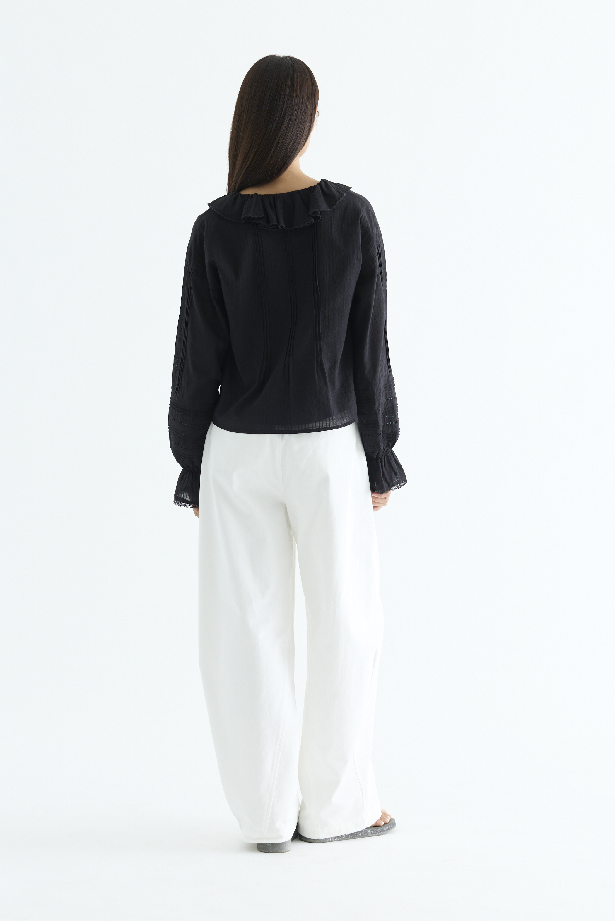 Trista Ruffle Neck Shirt