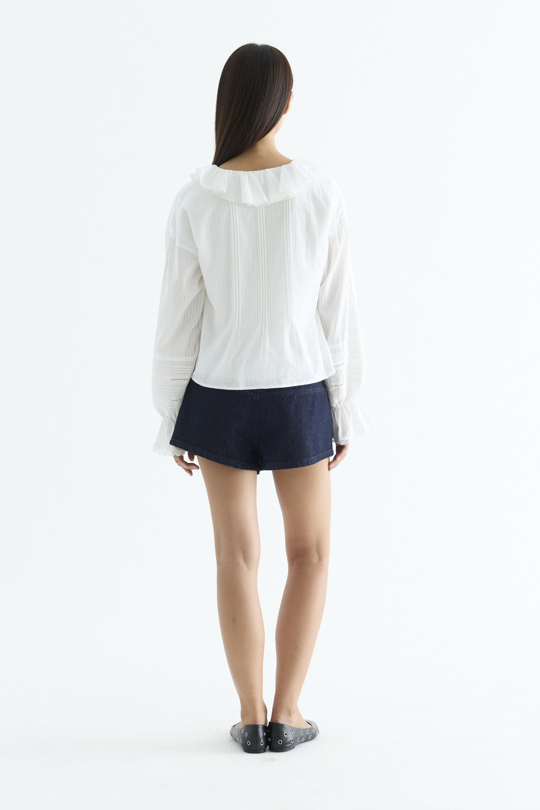 Trista Ruffle Neck Shirt