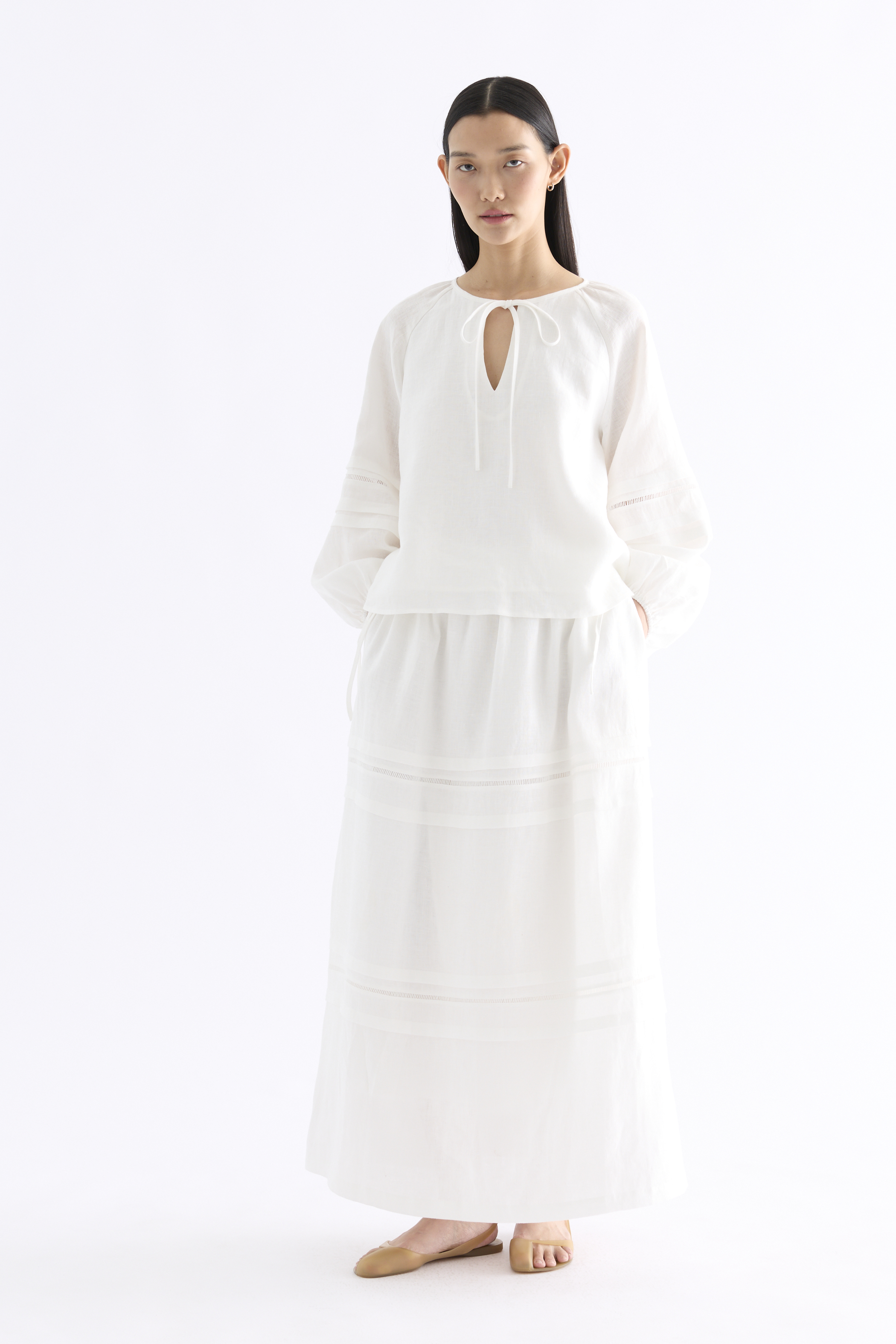 Karmella Keyhole Blouse