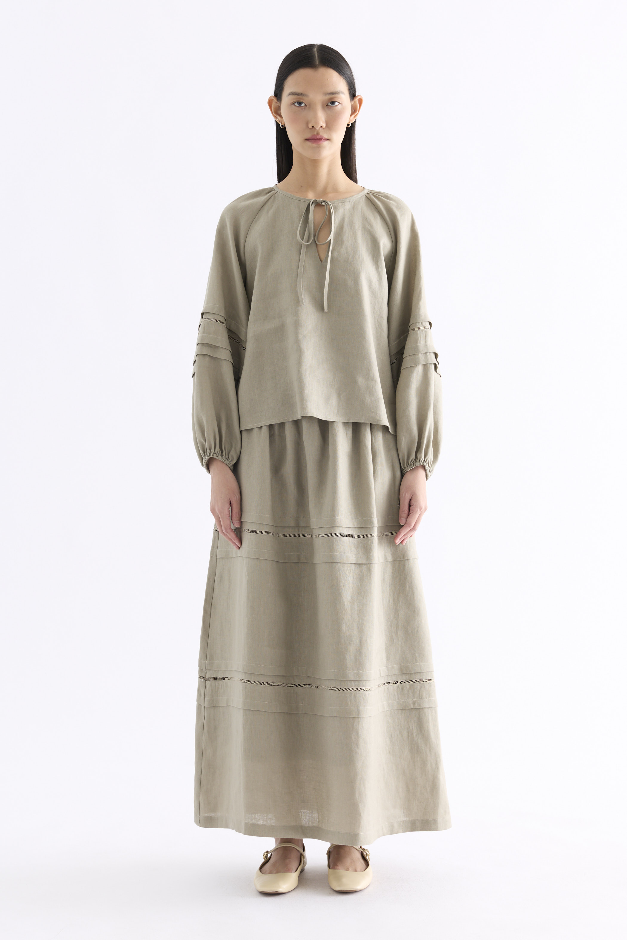Lestelle High-Rise Maxi Skirt