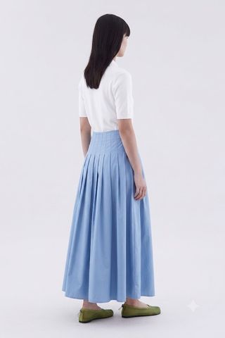 Fania Pleated Full Skirt