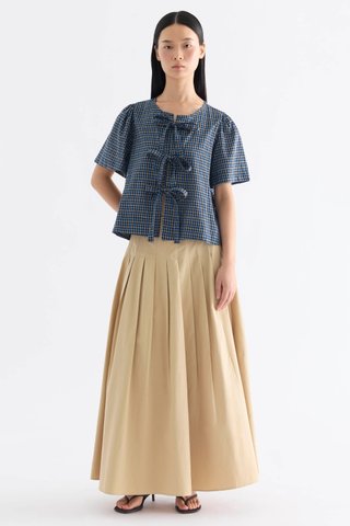 Fania Pleated Full Skirt