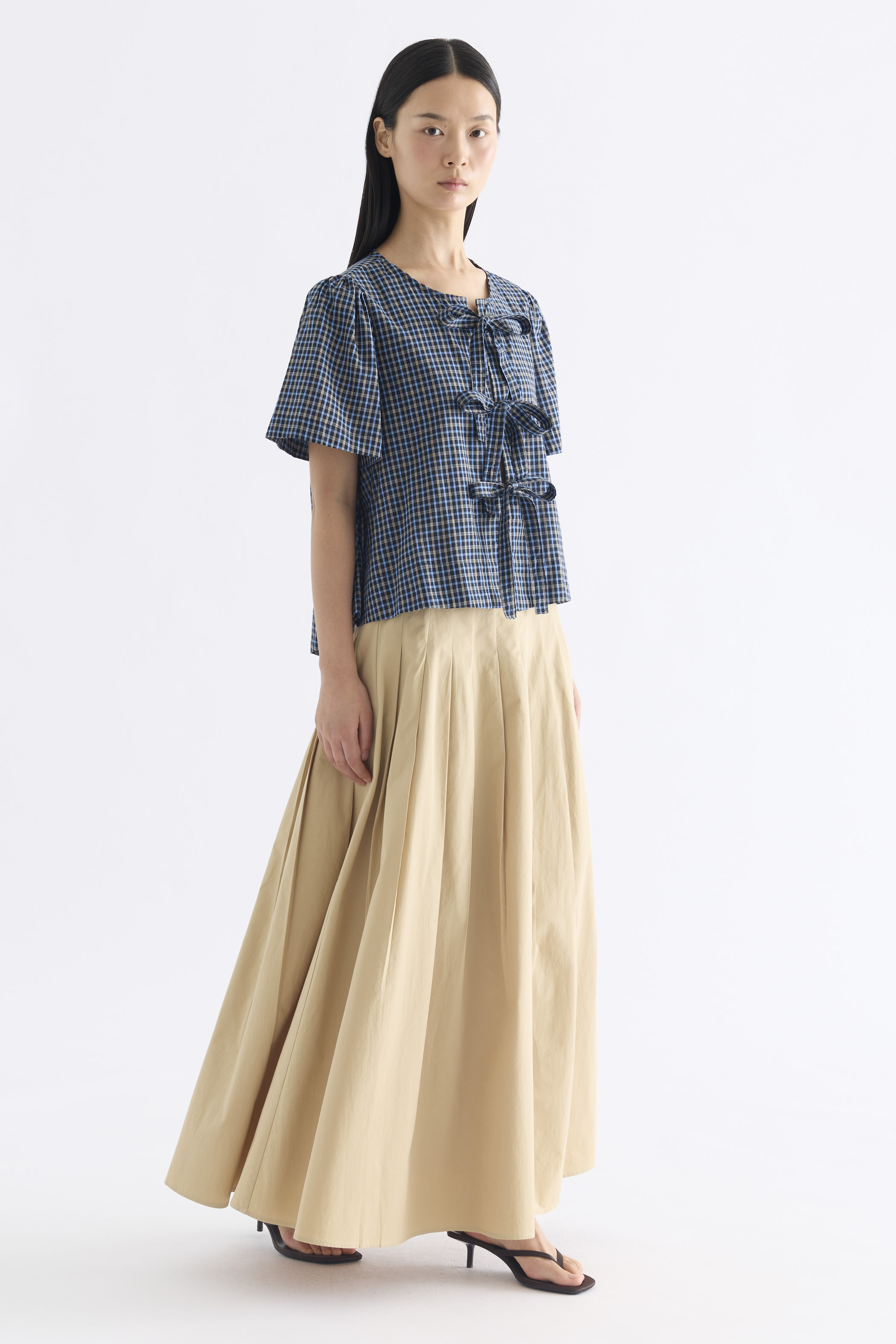 Fania Pleated Full Skirt