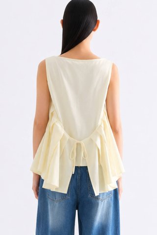 Abby Pleat Tie Back Top