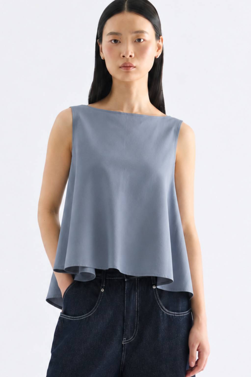 Abby Pleat Tie Back Top