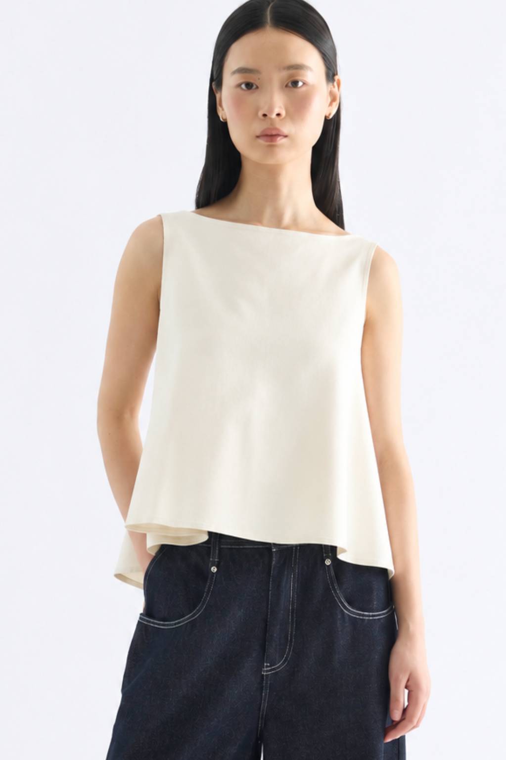 Abby Pleat Tie Back Top