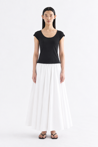 Kerine Scoop Neck Cap Sleeve Top