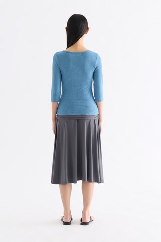 Evie Half Button Long Sleeve Top