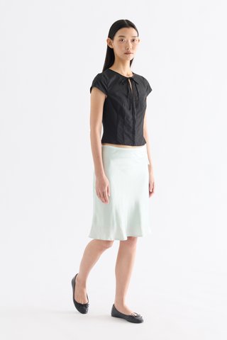 Emily Ribbon Cap Sleeve Top