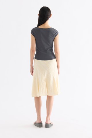 Edeline Square Neck Cap Sleeve Top