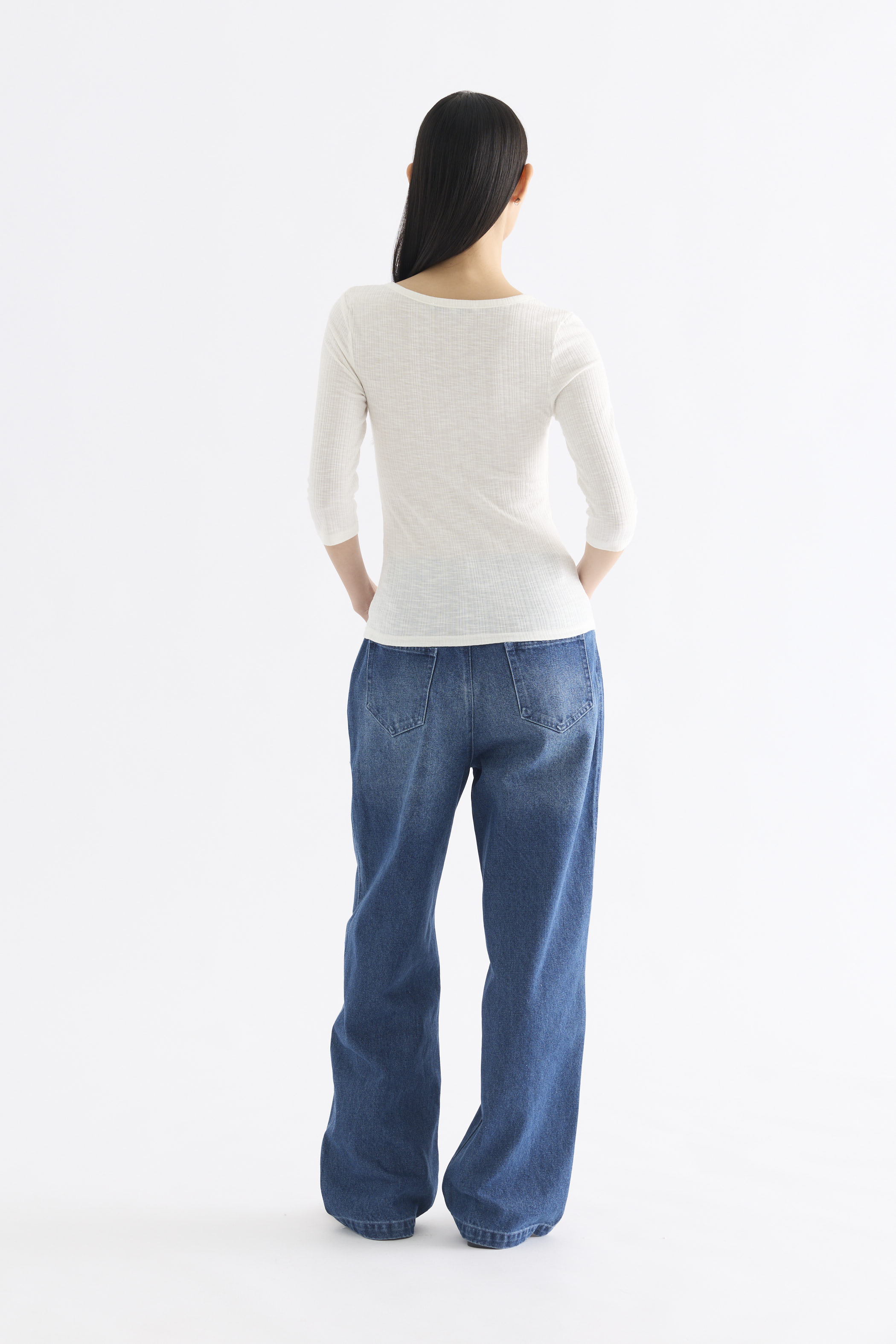 Evie Half Button Long Sleeve Top