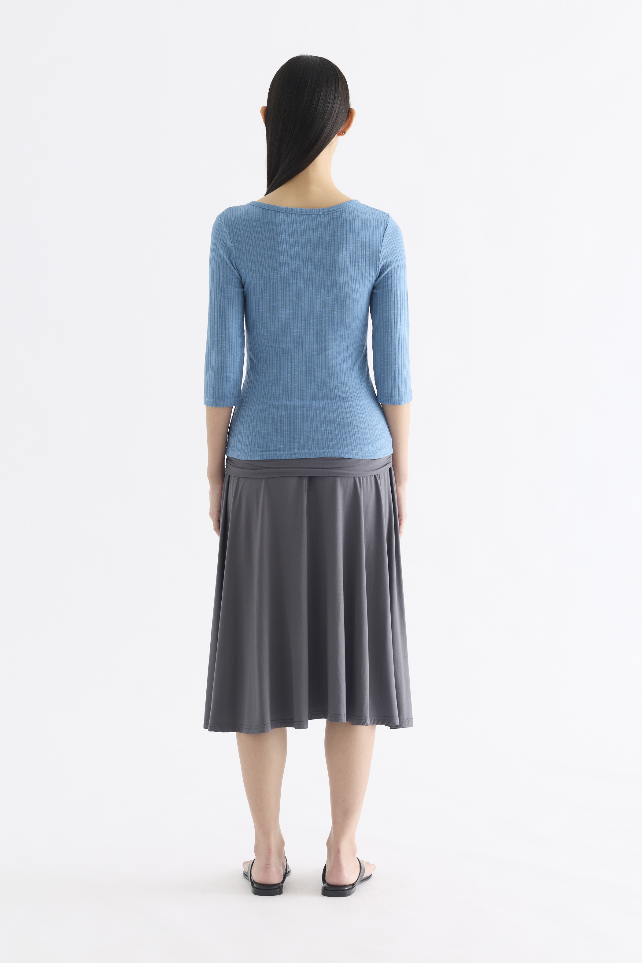 Evie Half Button Long Sleeve Top