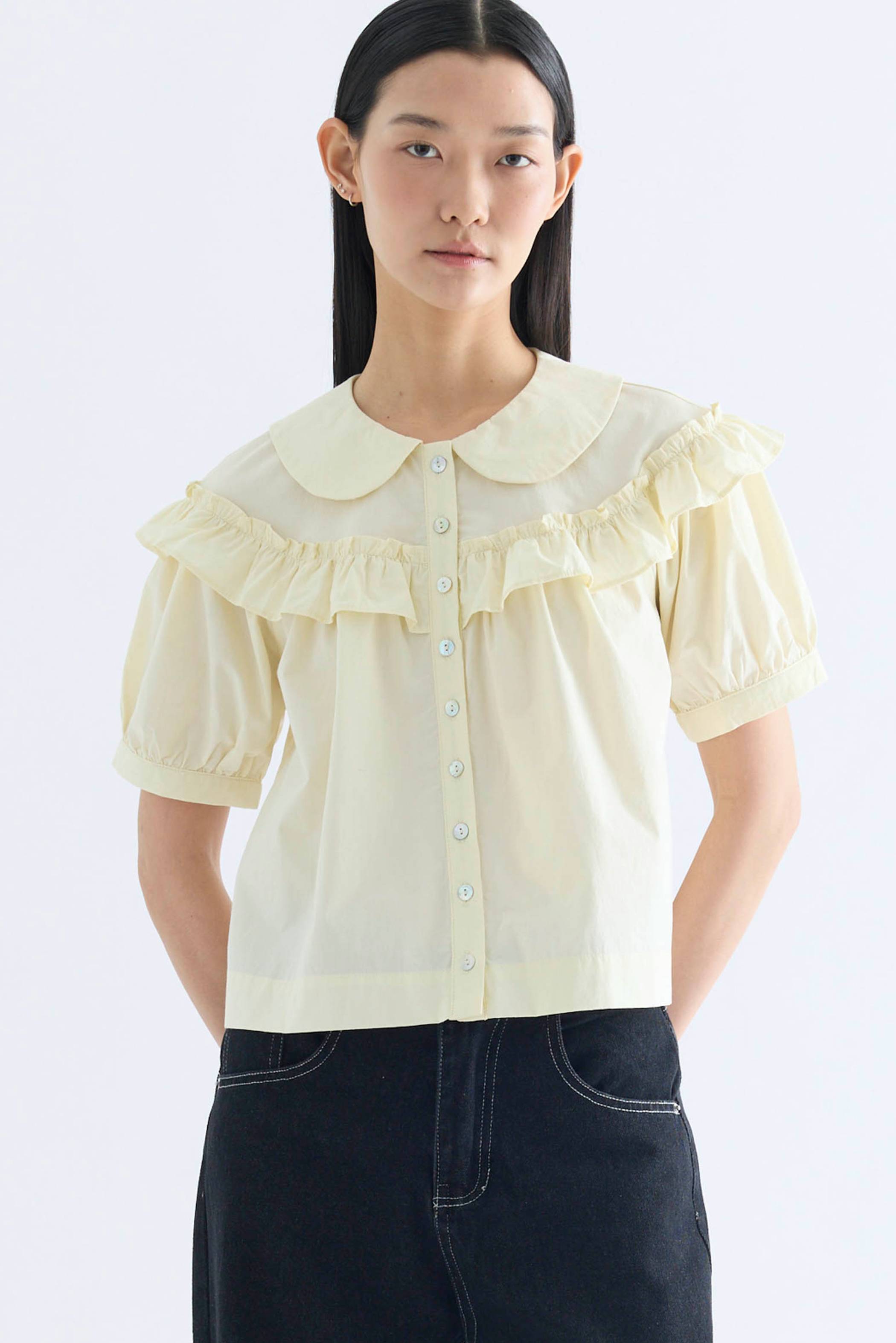 Celia Ruffle Yoke Shirt