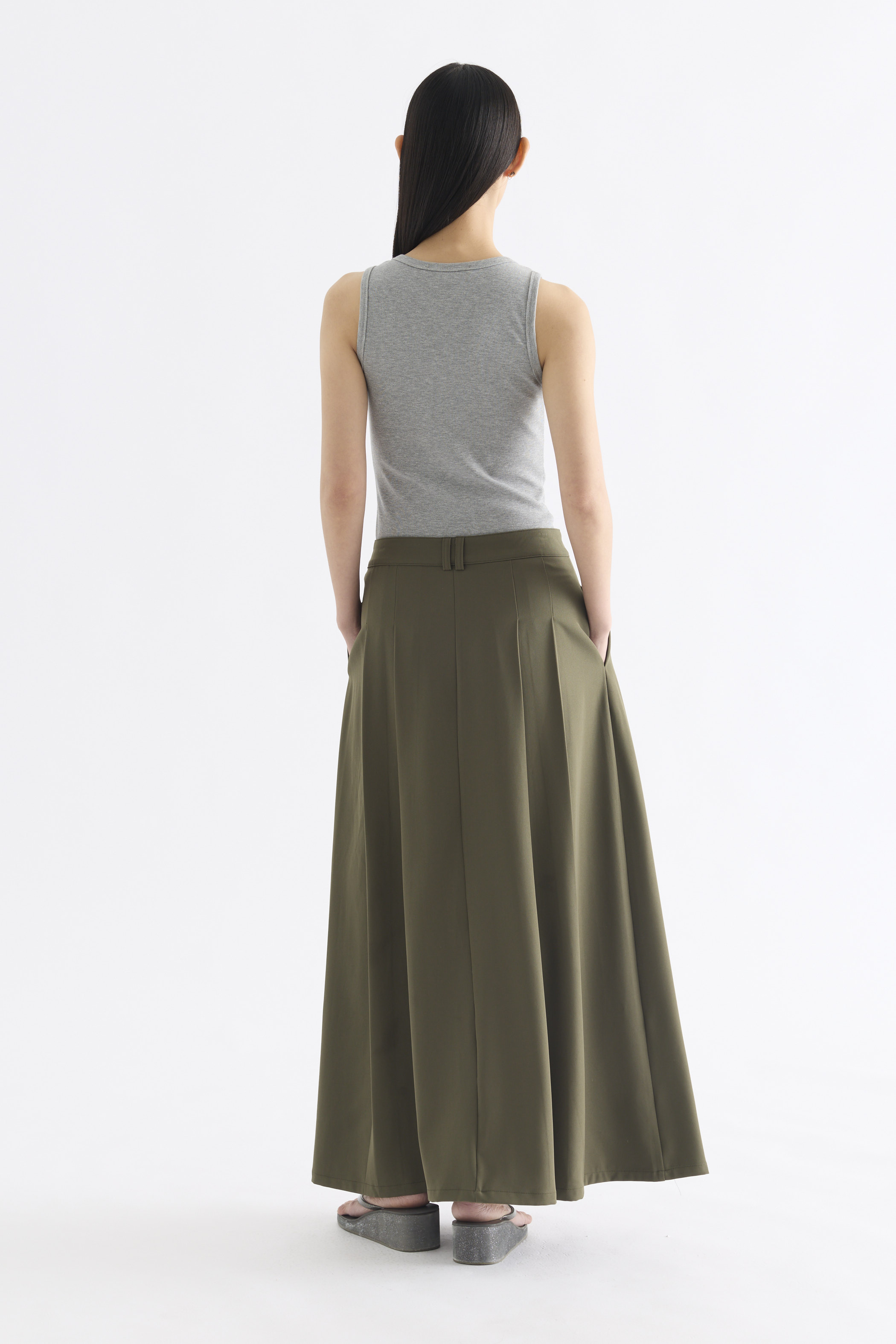 Juna Mid-Rise A-Line Skirt