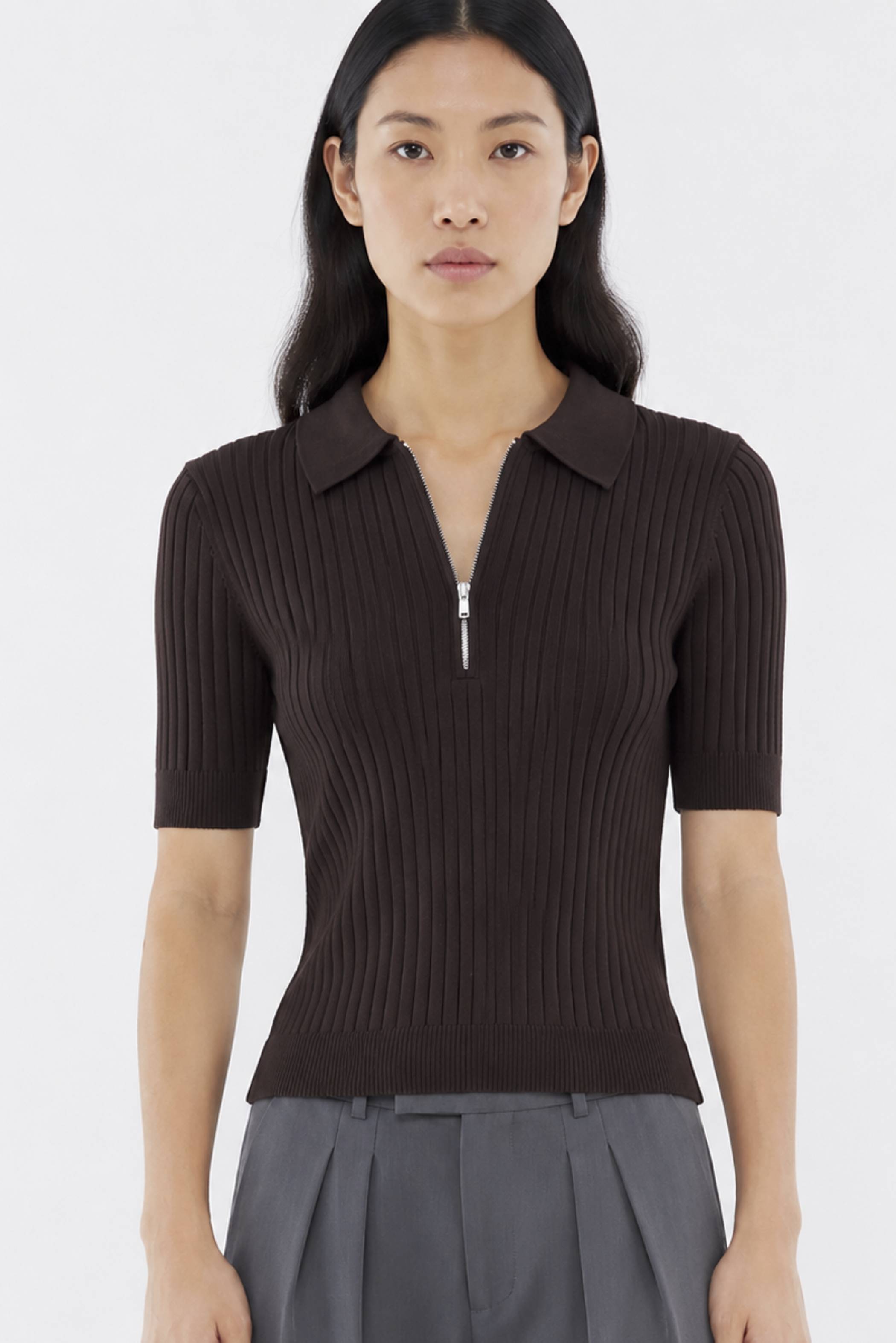 Nodelyn Polo Knit Top
