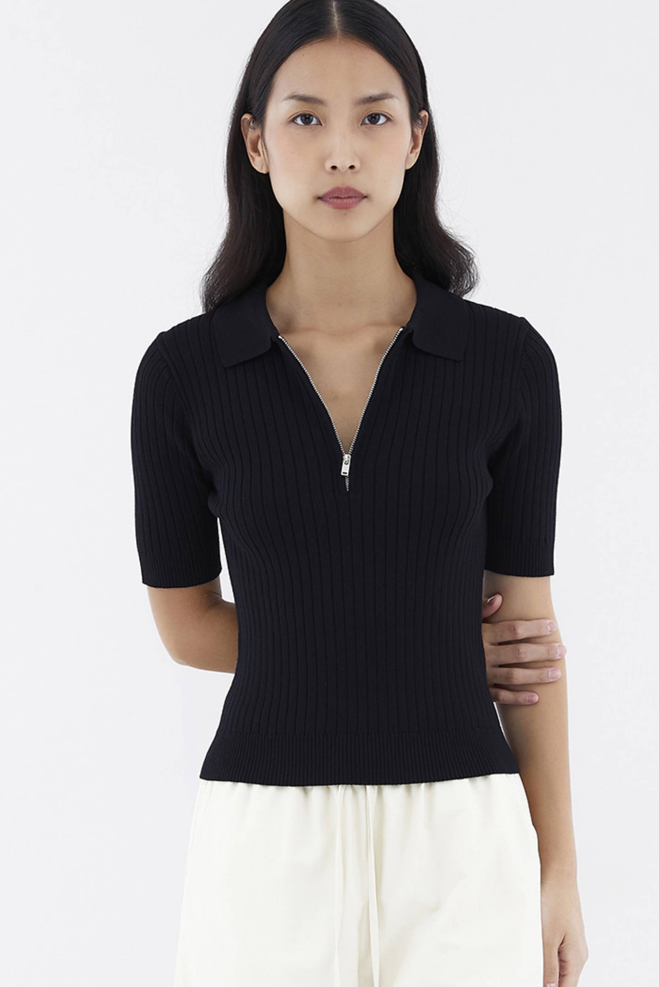 Nodelyn Polo Knit Top
