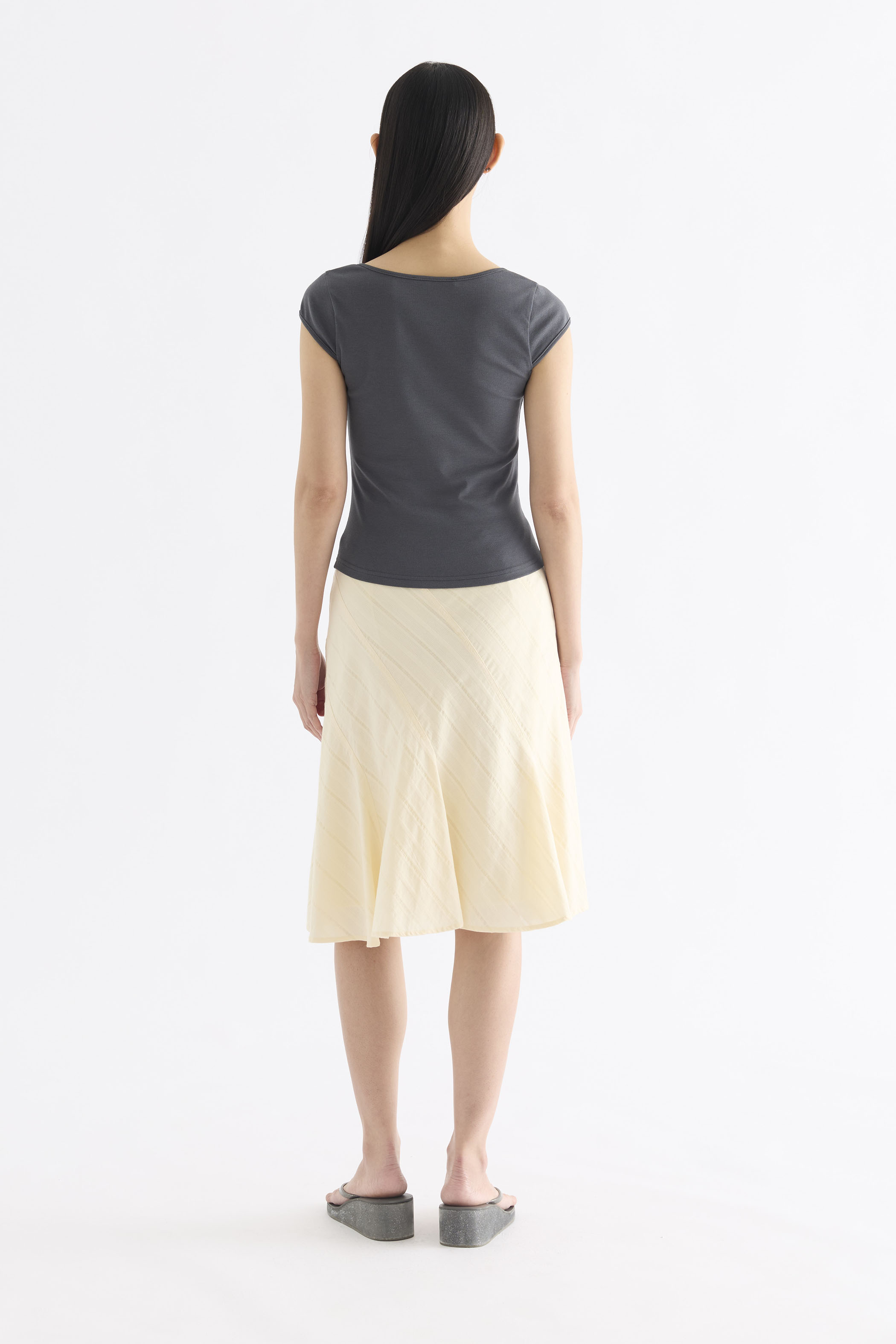 Edeline Square Neck Cap Sleeve Top