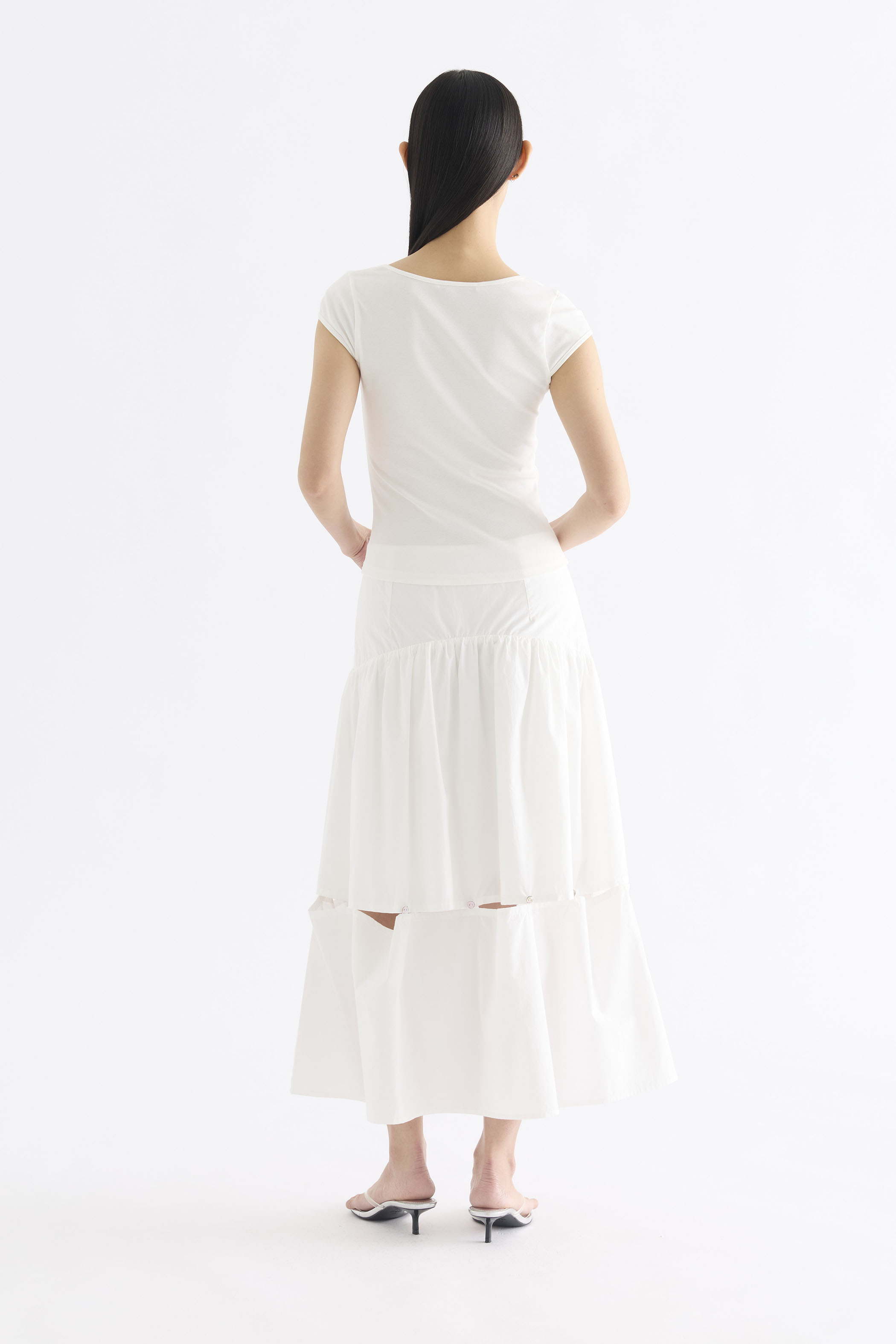 Edeline Square Neck Cap Sleeve Top